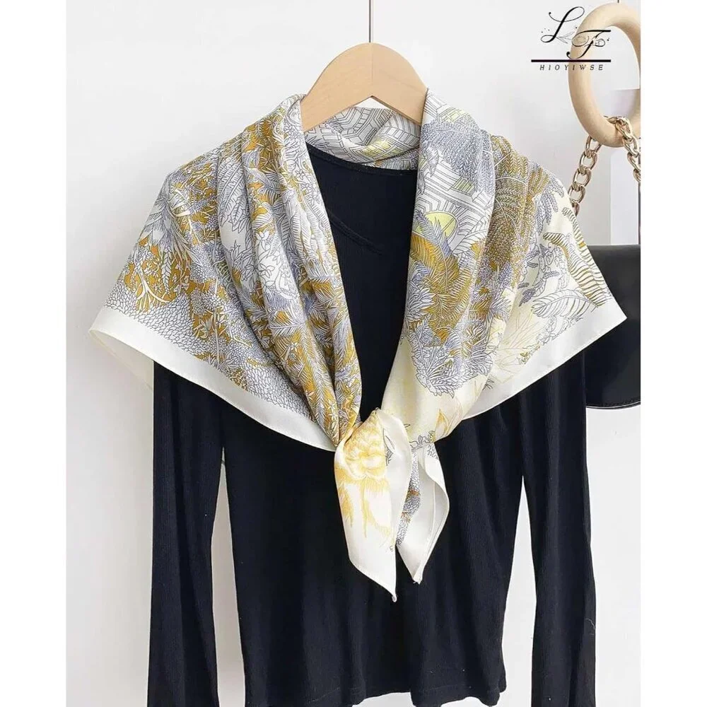 Satin Bandanas Head A34 House Scarf Women Lightweight Silk Hair Wrap Sleep Scarf
